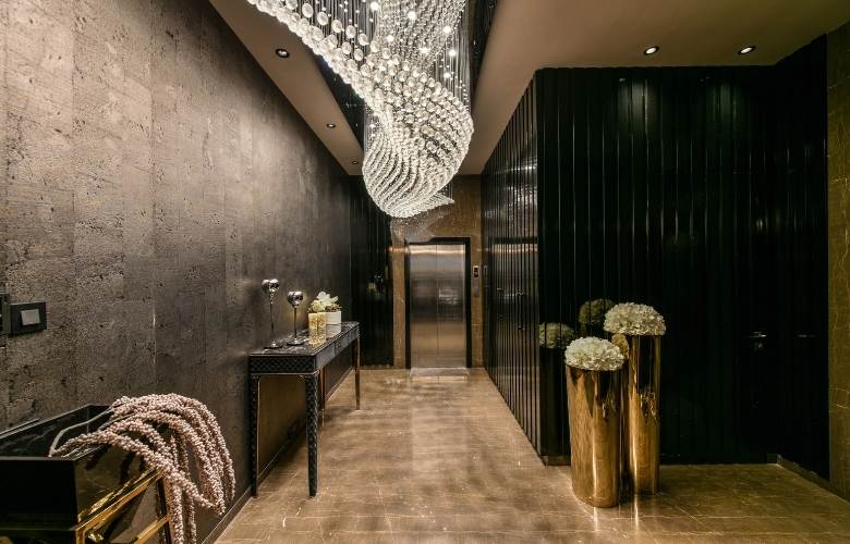 Modern house design with hanging lights - Beautiful Homes