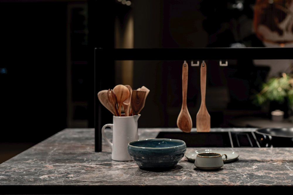 Marble is popularly used in kitchen countertops& adds elegance to the kitchen décor - Beautiful Homes