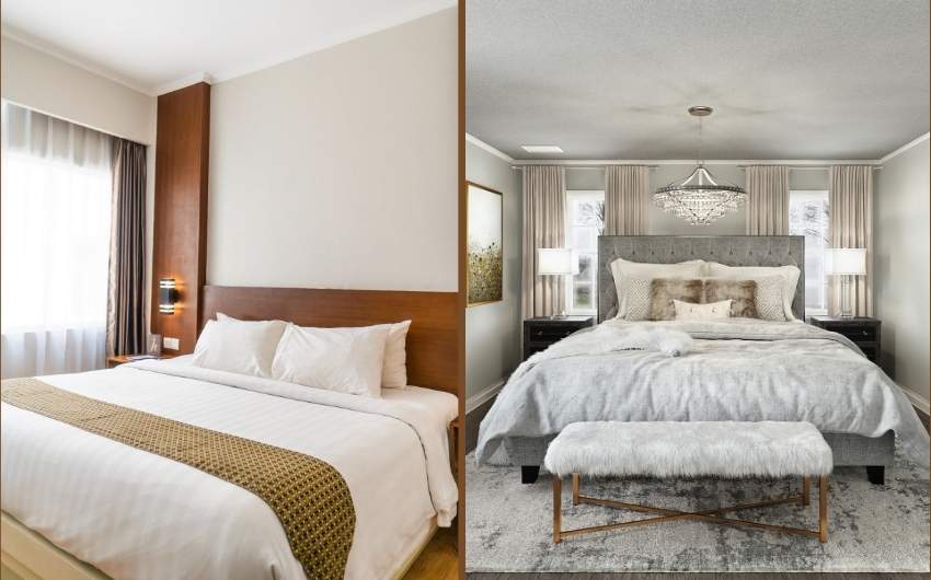 Difference between king and queen size beds