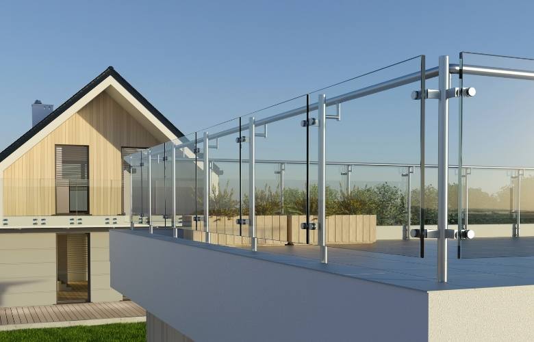 Mix & match of steel & glass railing design for your home - Beautiful Homes