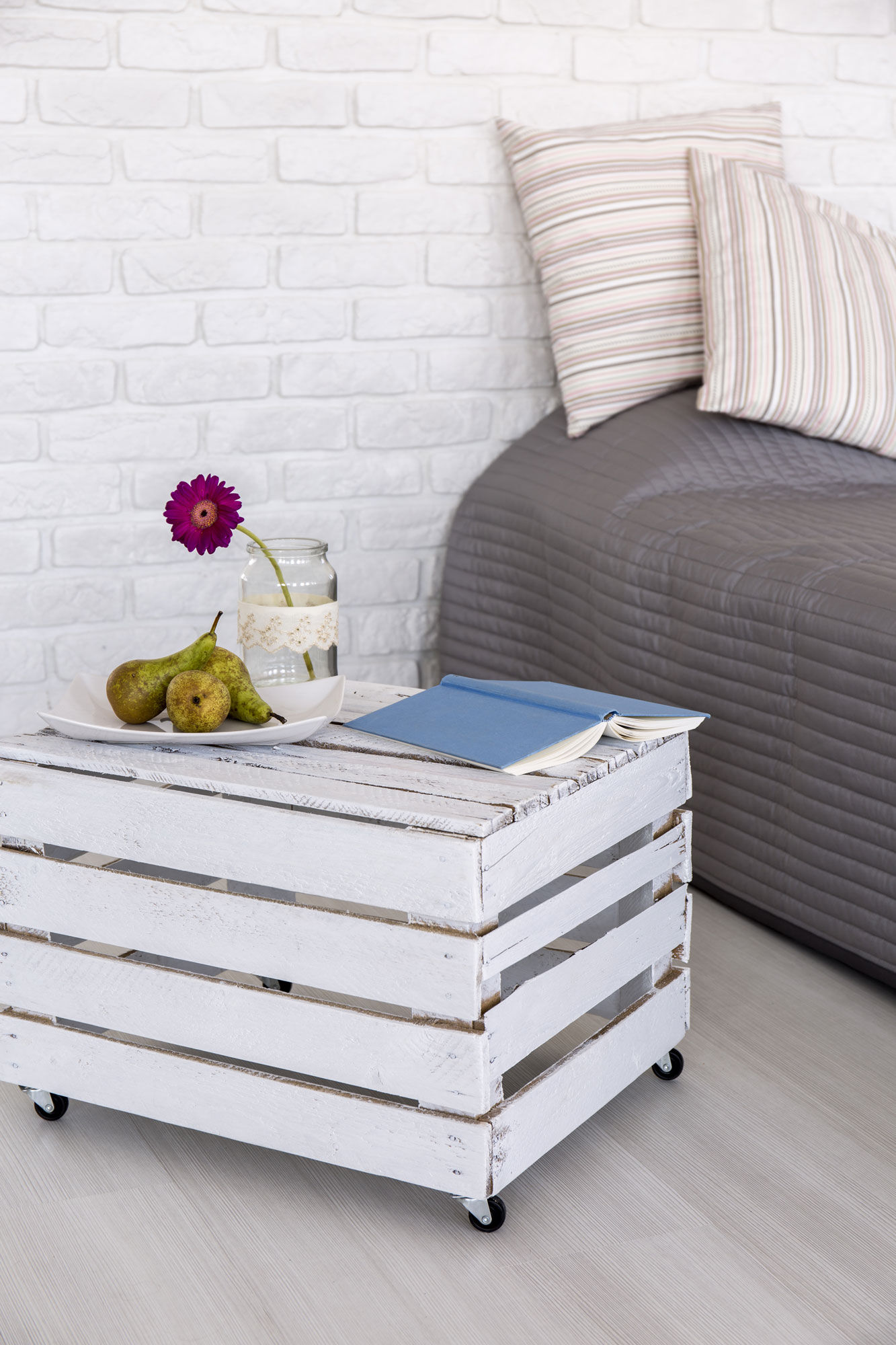 An old crates has transformed into a nifty side table – Beautiful Homes