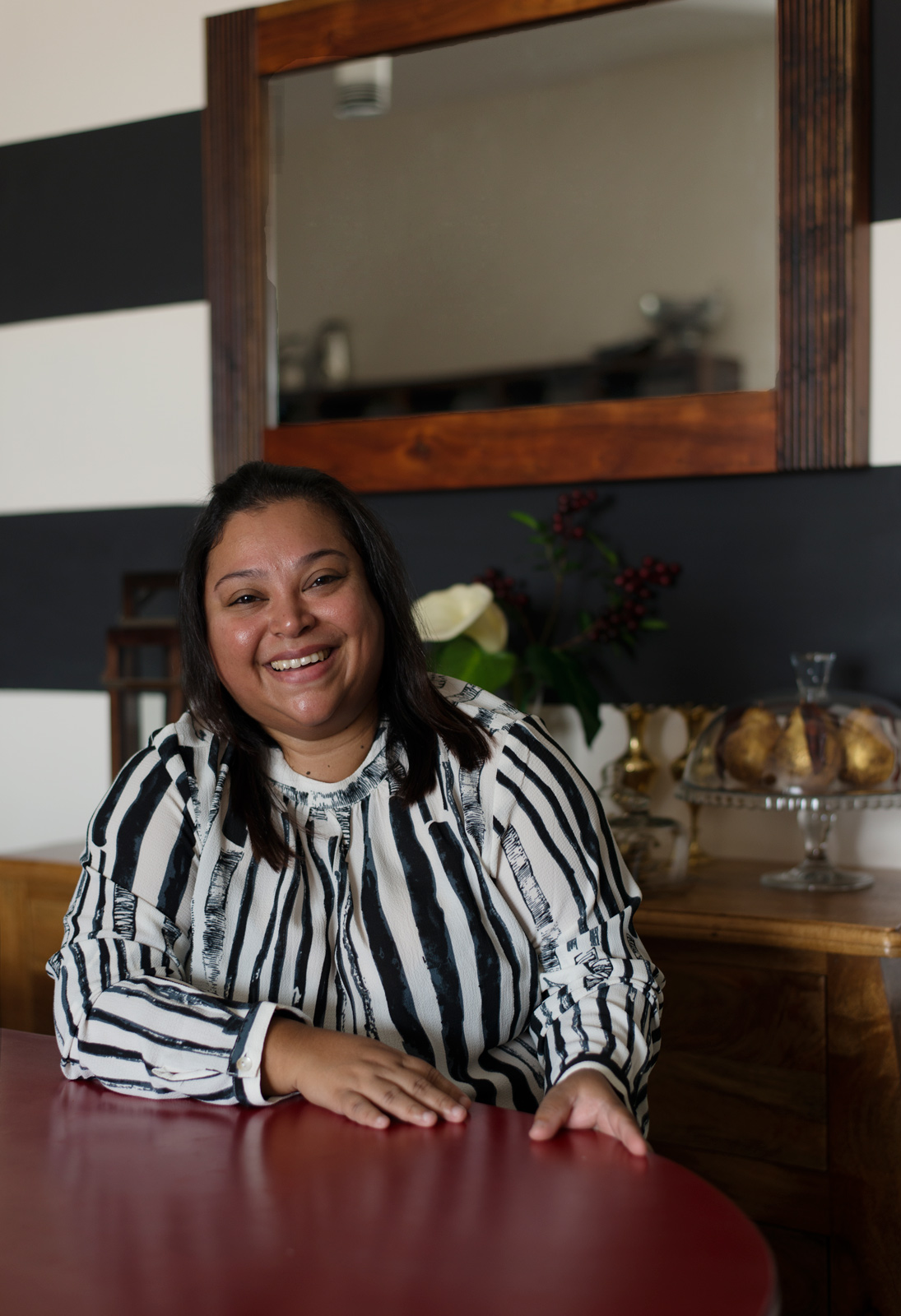 Avilasha Barooah in her dining room