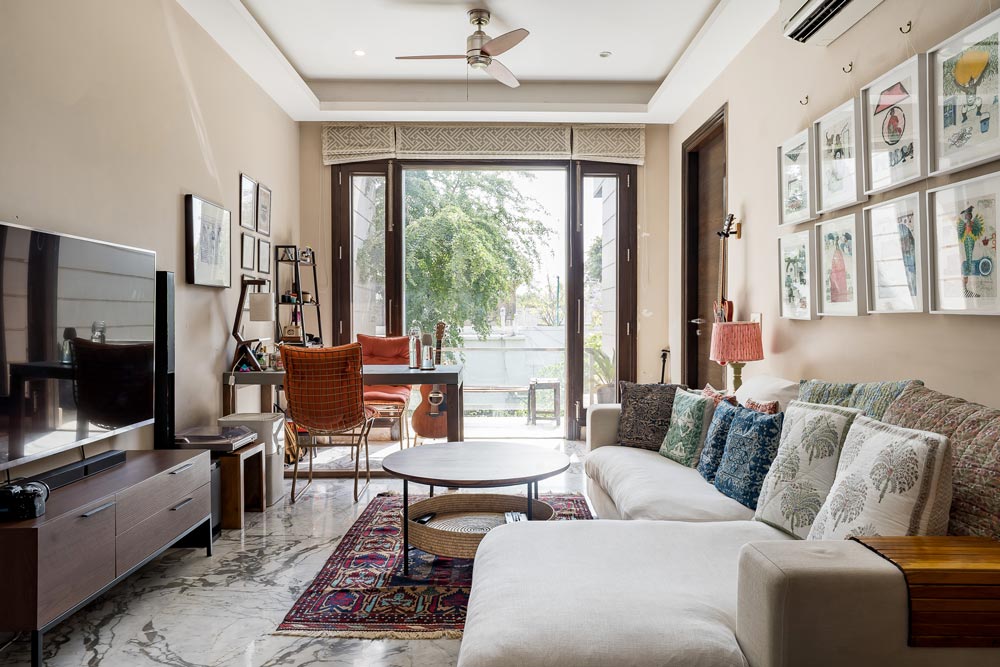 Prateek Kuhad's living room has comfort & elegance with home décor elements - Beautiful Homes