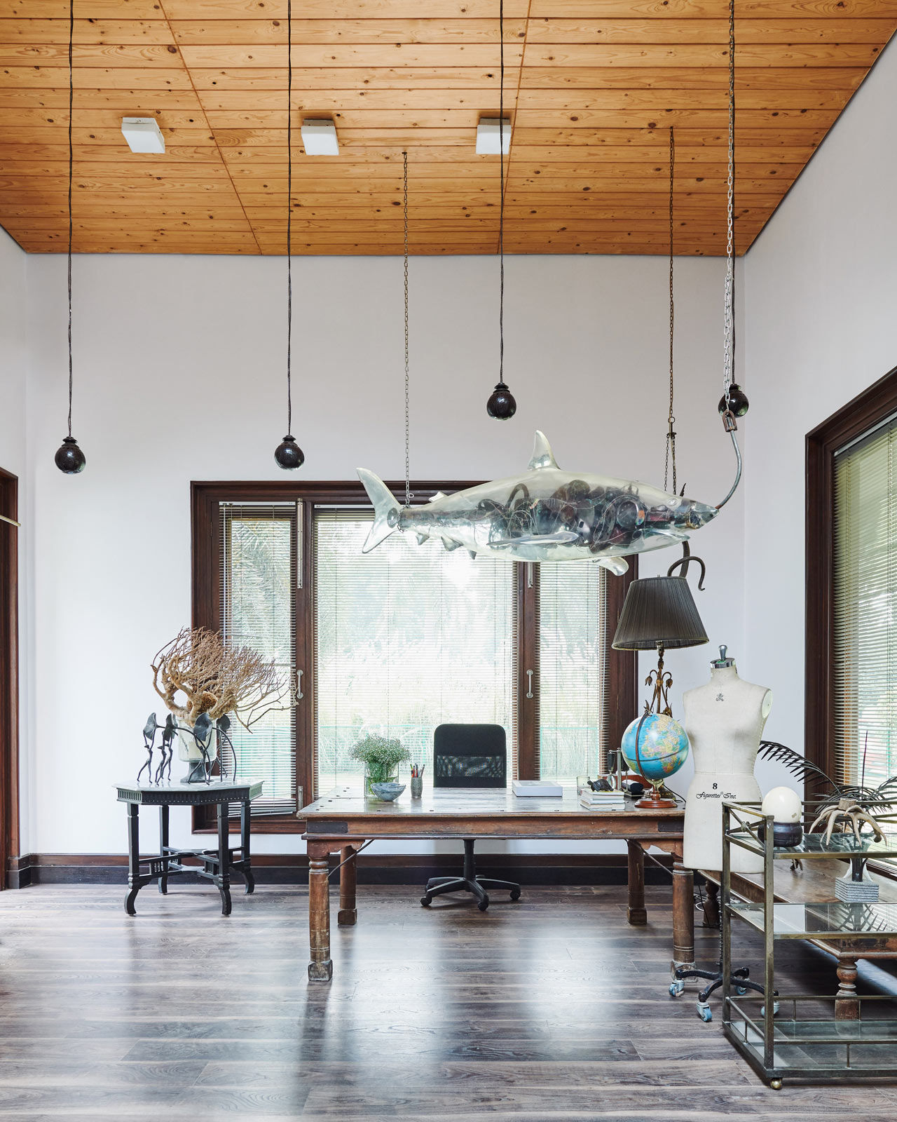 Tarun Tahiliani's home office in his Delhi home - Beautiful Homes