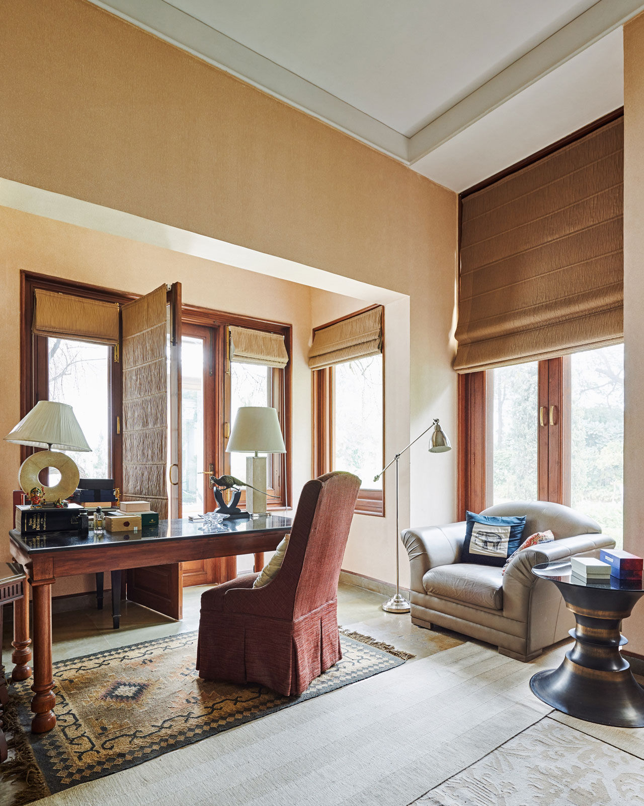 Tarun Tahiliani’s private study in his bedroom - Beautiful Homes