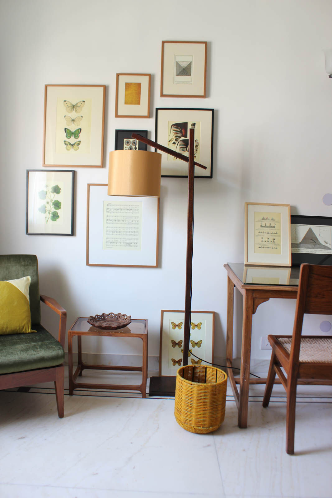 The Gallery Wall Above the Study Area - Beautiful Homes