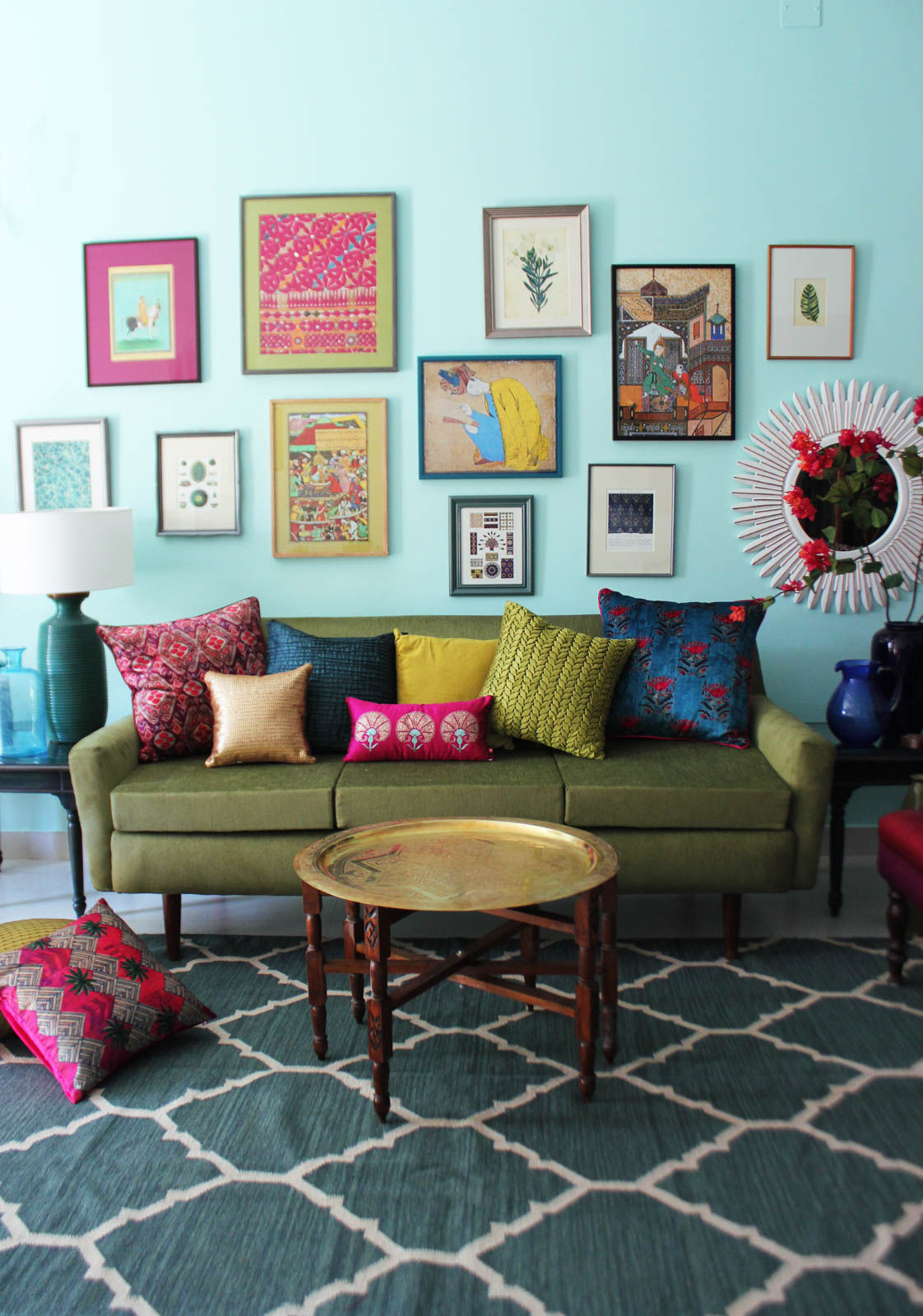 The Gallery Wall in the Living Room - Beautiful Homes