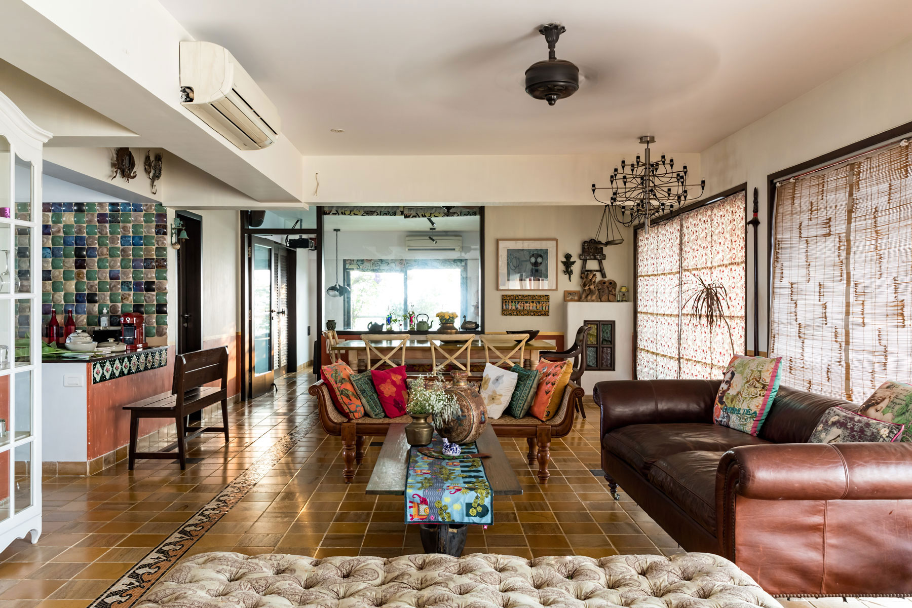 The living room in the Krishnan residence - Beautiful Homes
