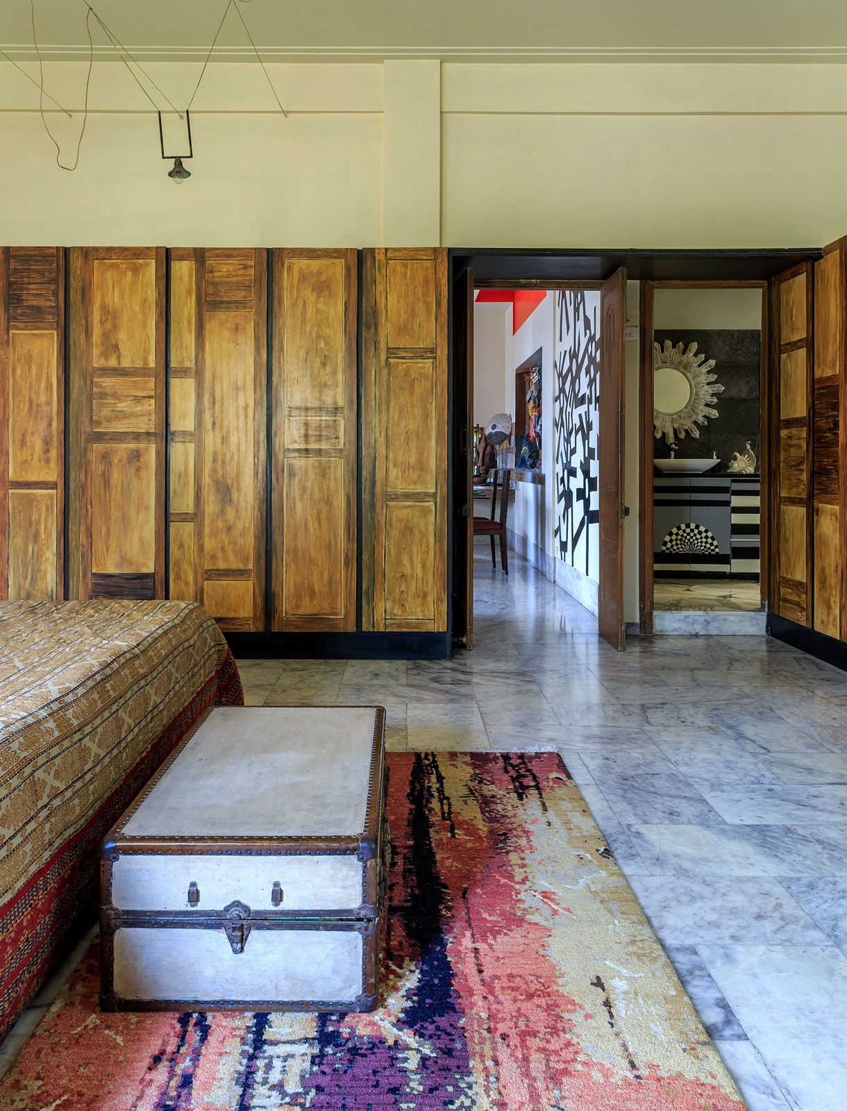 The Hard Painted Wardrobe Shutters in the Master Bedroom – Beautiful Homes