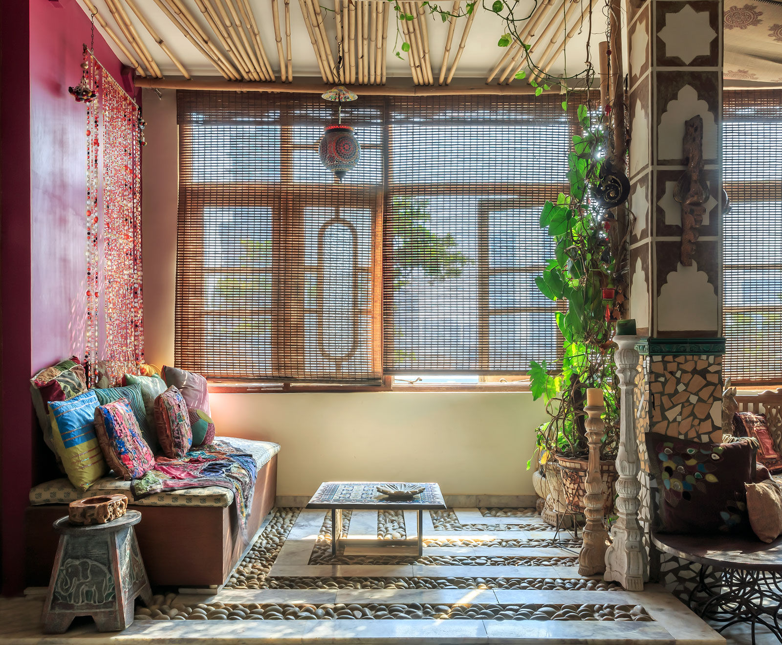 A Living Room with Bohemian Feel – Beautiful Homes