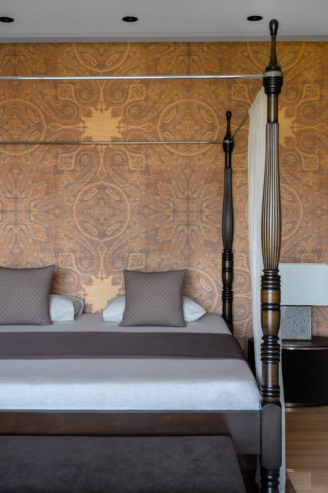 Chanya's bedroom design has a wallpaper print that acts as focal point of bedroom - Beautiful Homes