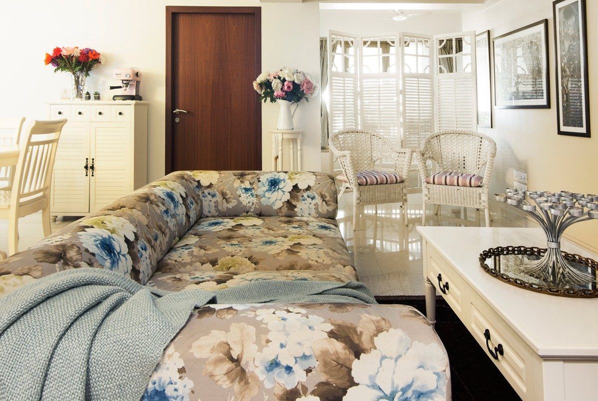 The oversized sofa acts as a divider in the living room - Beautiful Homes