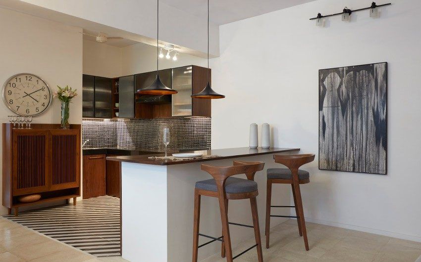 Wooden kitchen countertop in an open kitchen - Beautiful Homes