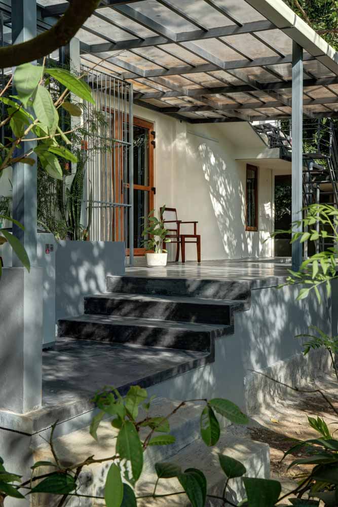 A flight of stairs leading to a verandah - Beautiful Homes