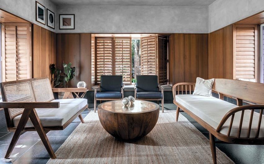 Furniture design in the house interiors was custom made by the Studio Course - Beautiful Homes