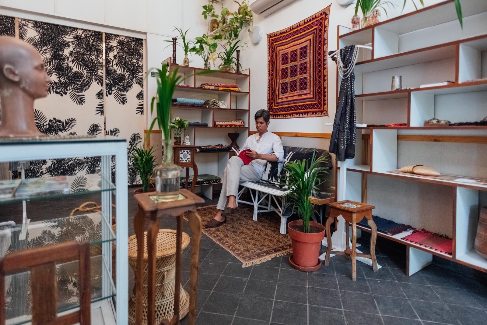Aratrik Dev Varman inside the store - Beautiful Homes