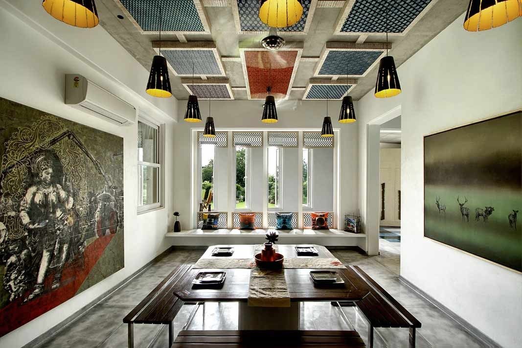 The Beautiful  Dining Area that opens to the lawns outside - Beautiful Homes