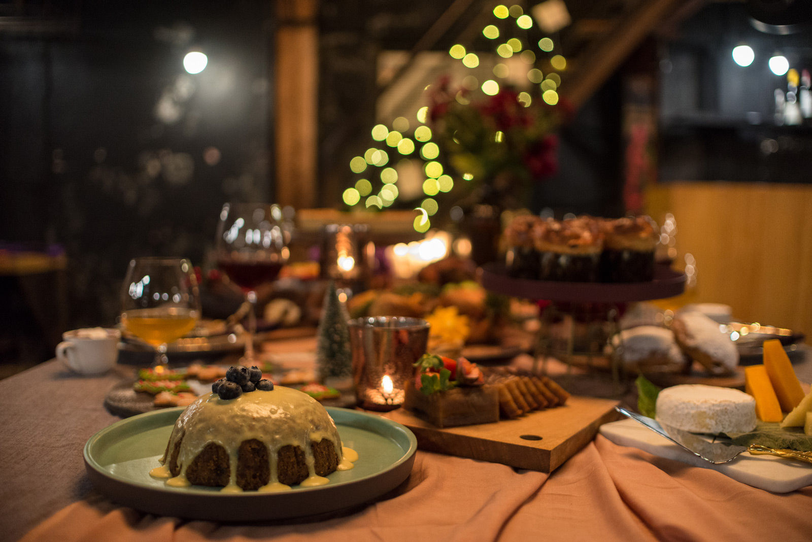 Christmas dinner dishes by Chef Gresham Fernandes - Beautiful Homes