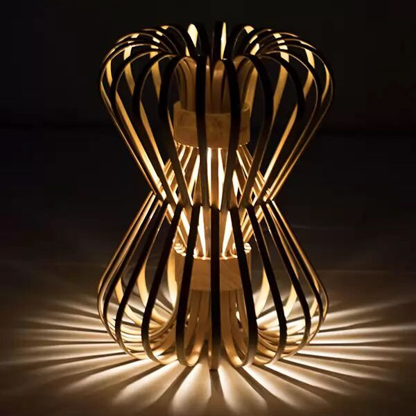 Bamboo infinity floor lamp