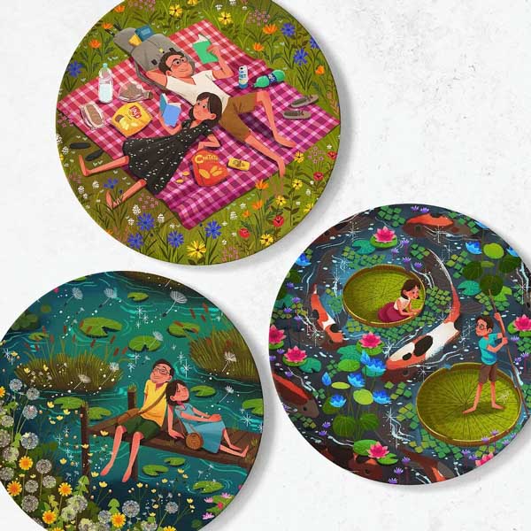 Moments of love plate set