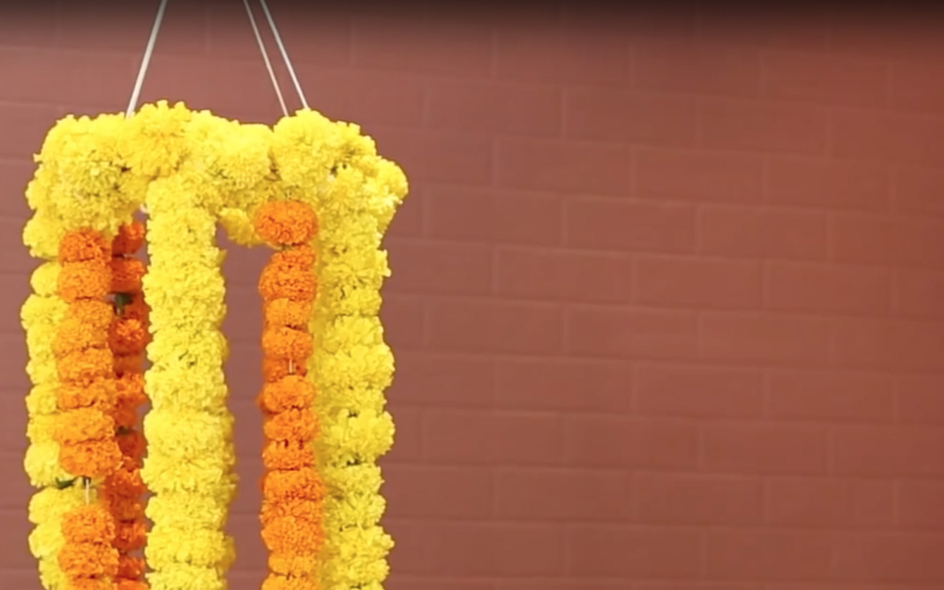DIY Flower hangers for Diwali décor