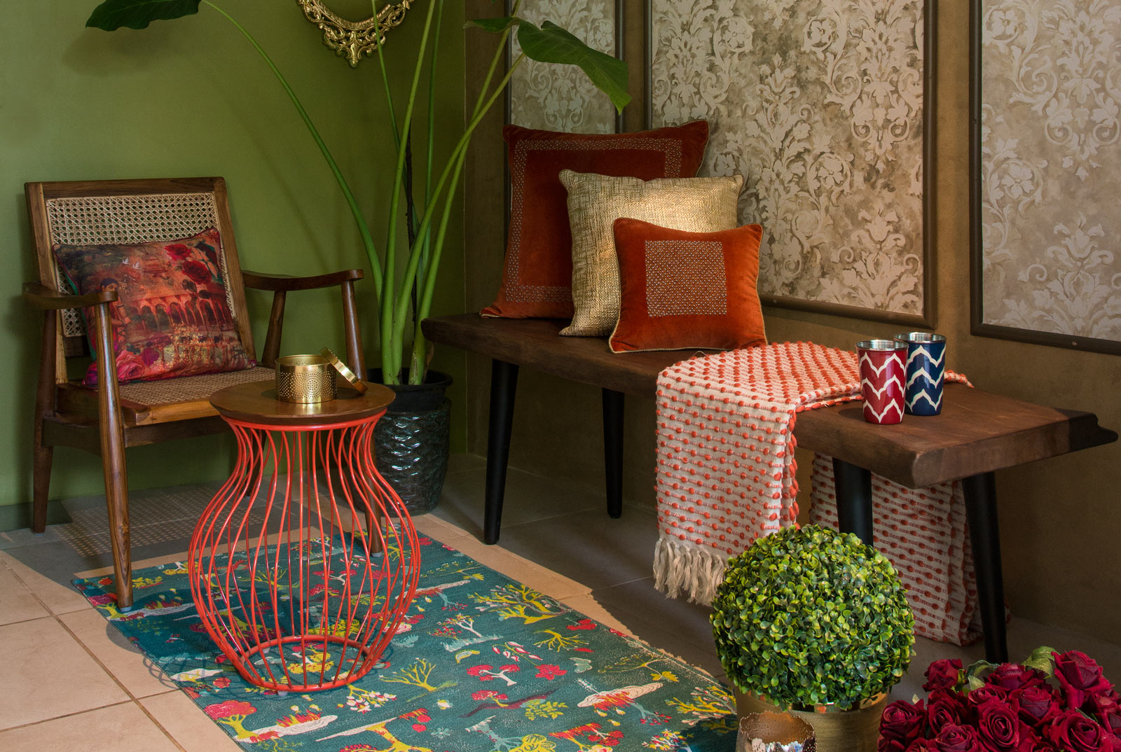 Diwali Home Décor Ideas with Festive Cornear Setting - Beautiful Homes