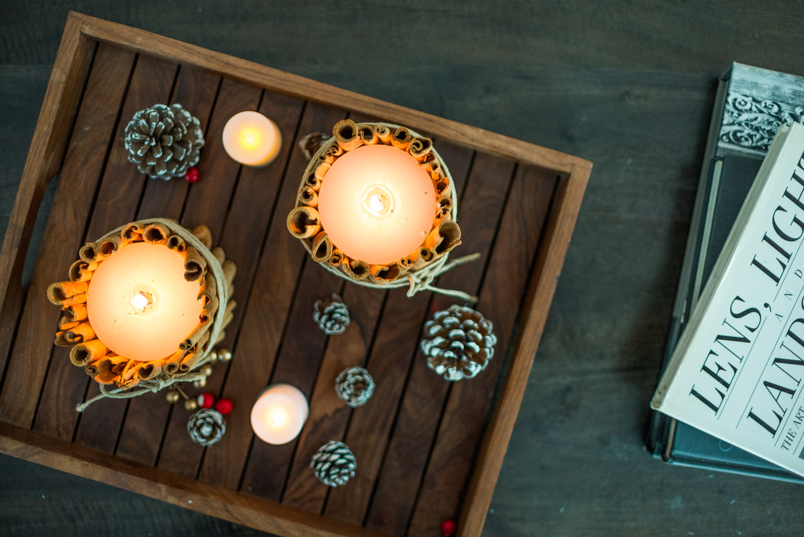 Simple DIY Cinnamon Candles for Christmas - Beautiful Homes
