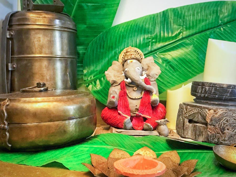 A homemade eco-friendly Ganesha idol - Beautiful Homes