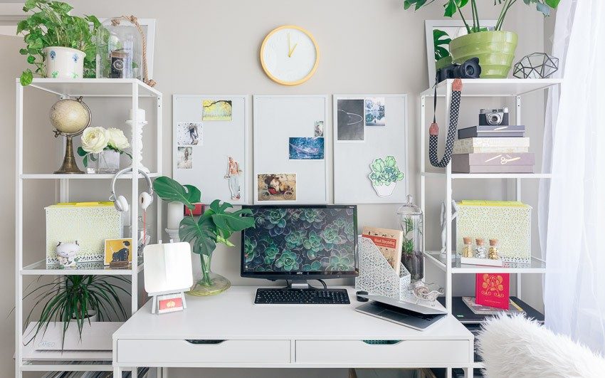 DIY Décor Ideas for Home Office Décor - Beautiful Homes
