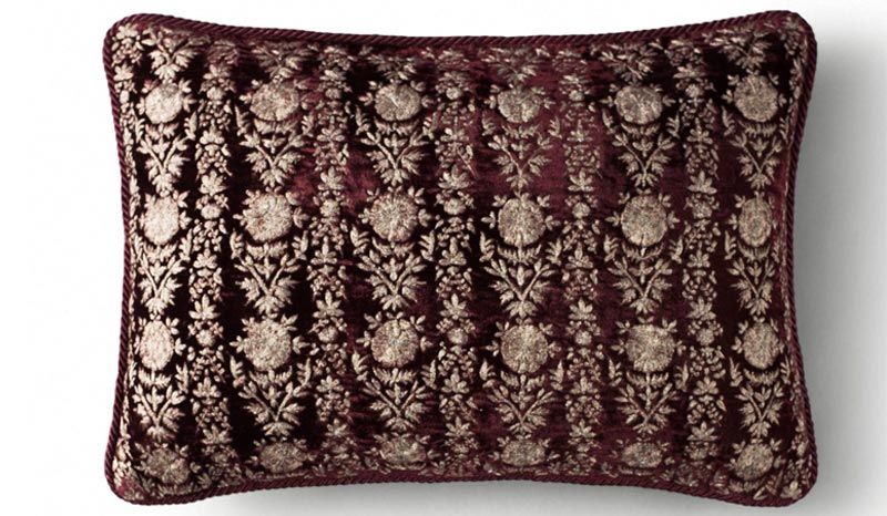 Bareen Silk Velvet Cushion - Beautiful Homes
