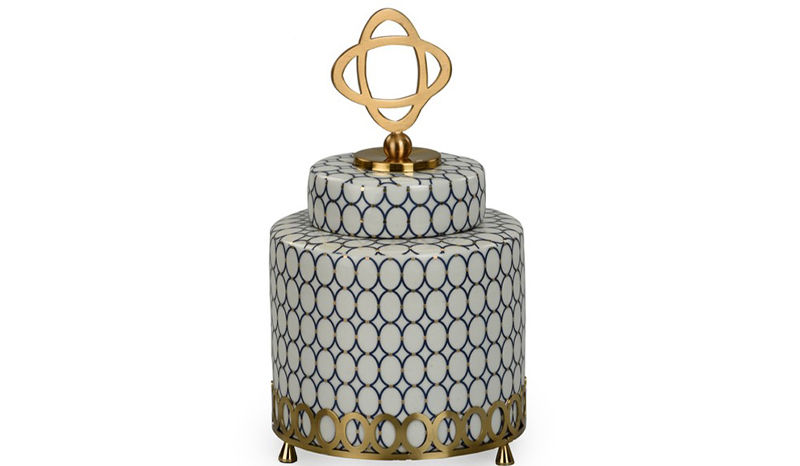 Hand Painted Ceramic Jar – Beautiful Homes