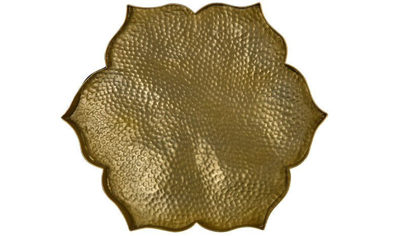 Lotus Brass Platter - Beautiful Homes