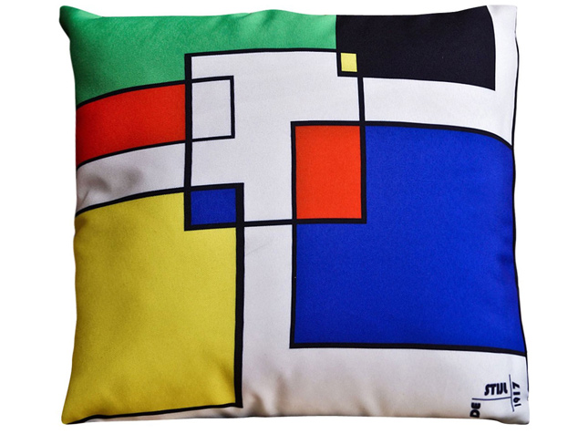 De Stijl Abstract Geometric Design Cushion Cover - Beautiful Homes