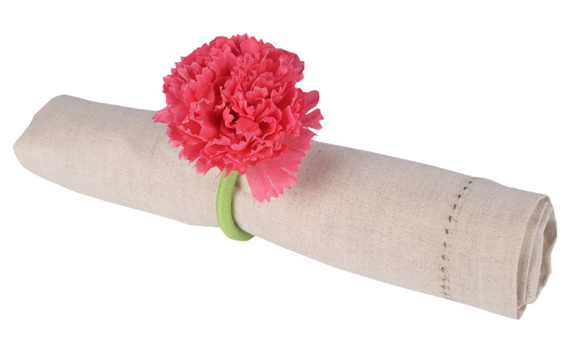 Carnation Napkin Ring - Beautiful Homes