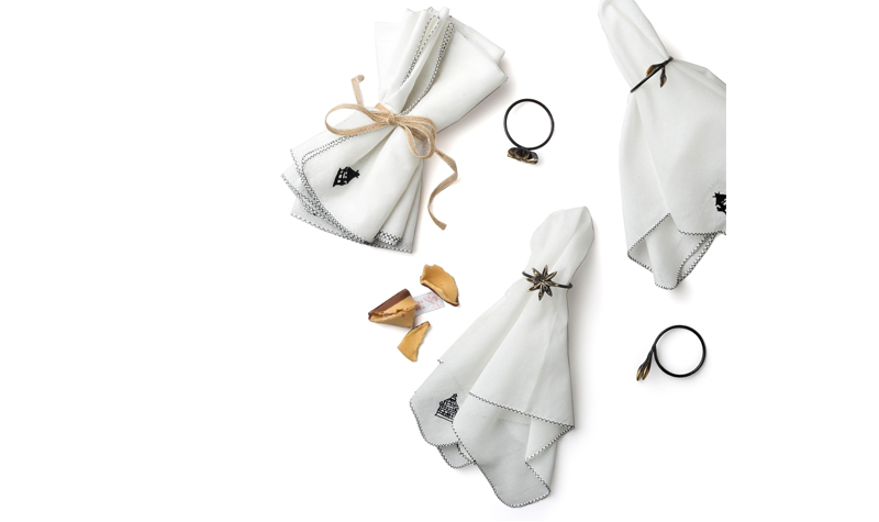 Garden Napkin Rings Set - Beautiful Homes