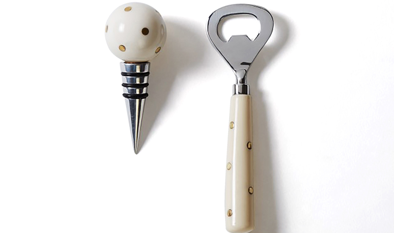 Ivory Studded Wine Set – Beautiful Homes