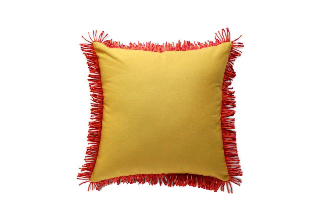 Fringe cushion - Beautiful Homes