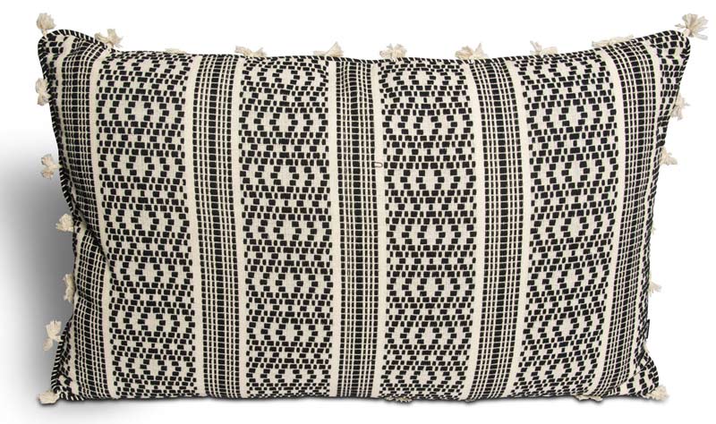 Zigzag Black and White Cushion – Beautiful Homes