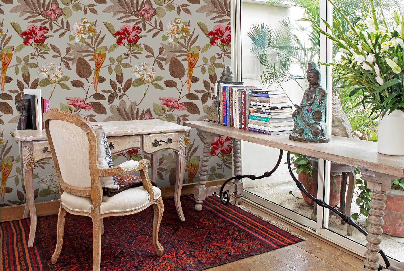 Floral Wallpaper for a Whimsical Look - Beautiful Homes