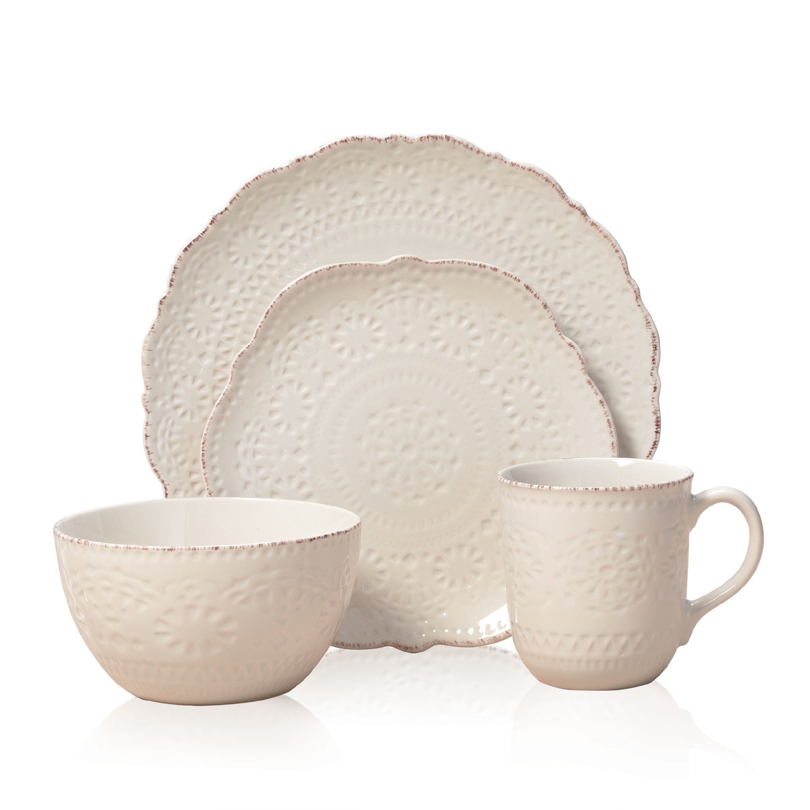 Chateau Cream dinner set from Overstock - Beautiful Homes