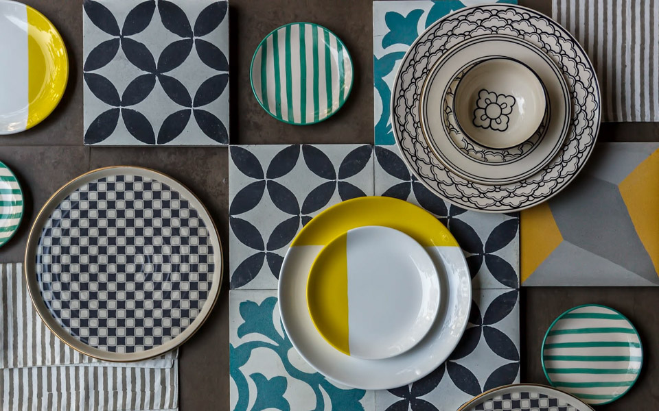 Interesting Geometric Patterns for Dining Table - Beautiful Homes