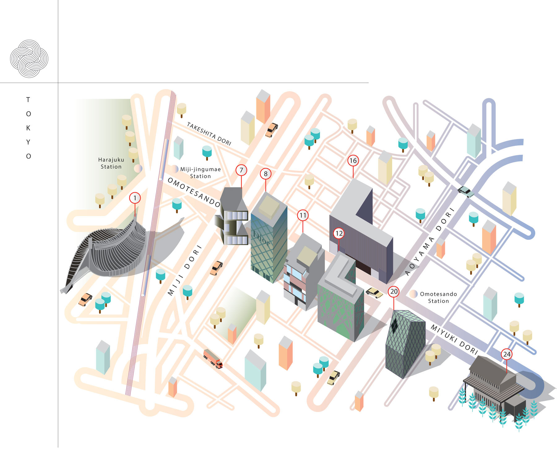 Departure Magazine Map