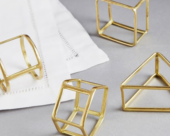 Geometric Napkin Rings – Beautiful Homes