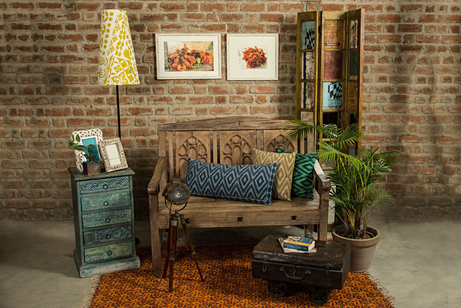 The Brick Wall Design at the Living Room Setting – Beautiful Homes