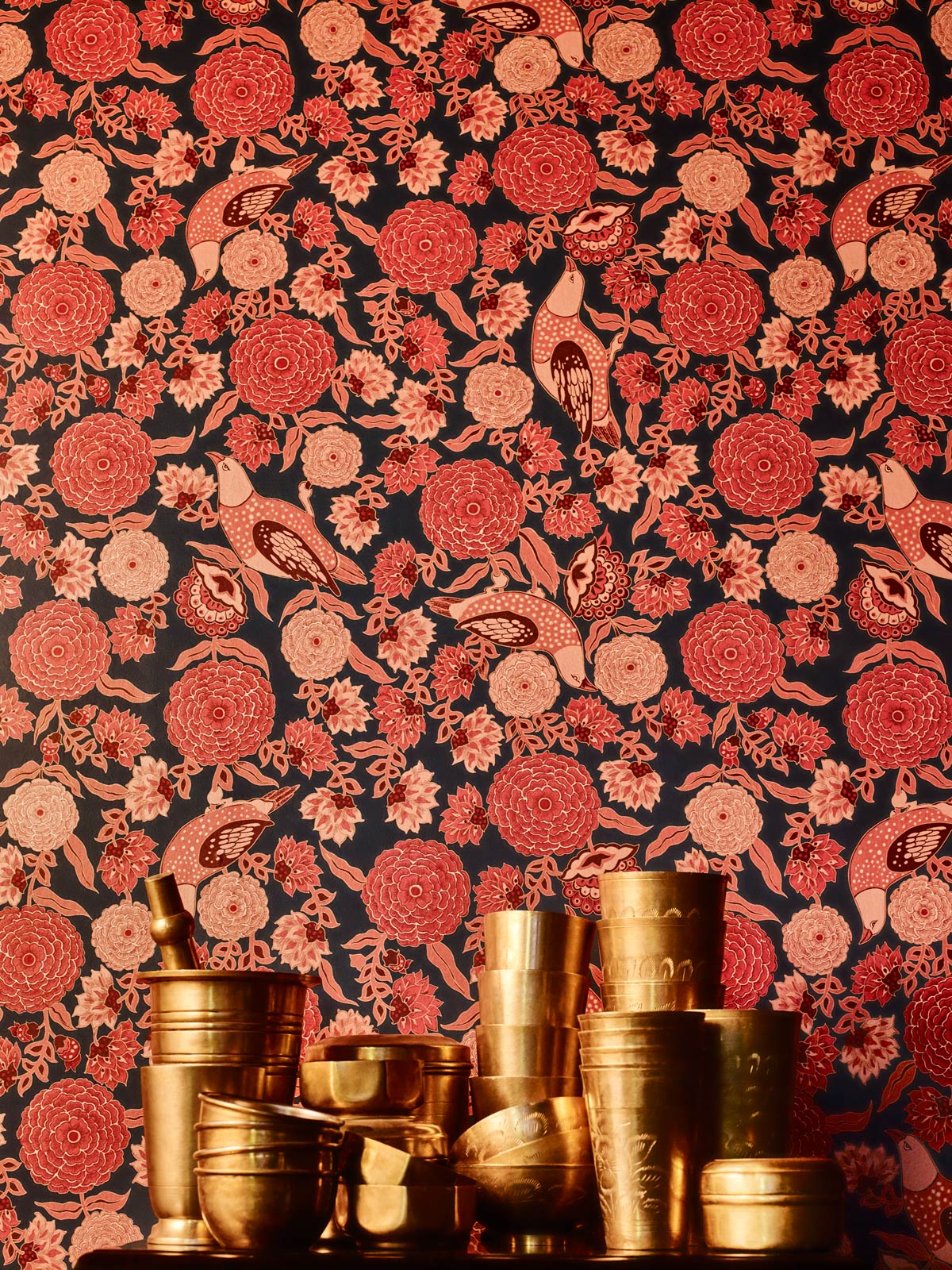 A wallpaper from the Sabyasachi collection by Nilaya for Asian Paints - Beautiful Homes