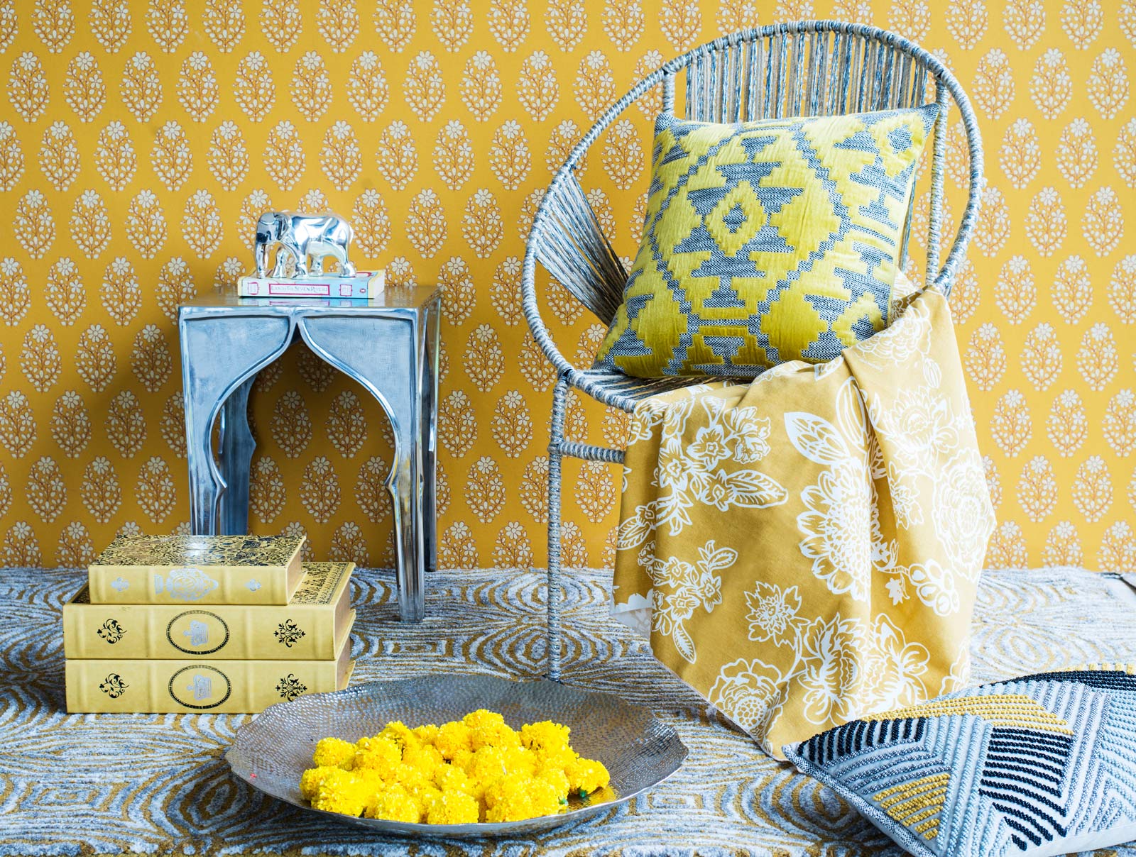 Yellow and Grey Interiors