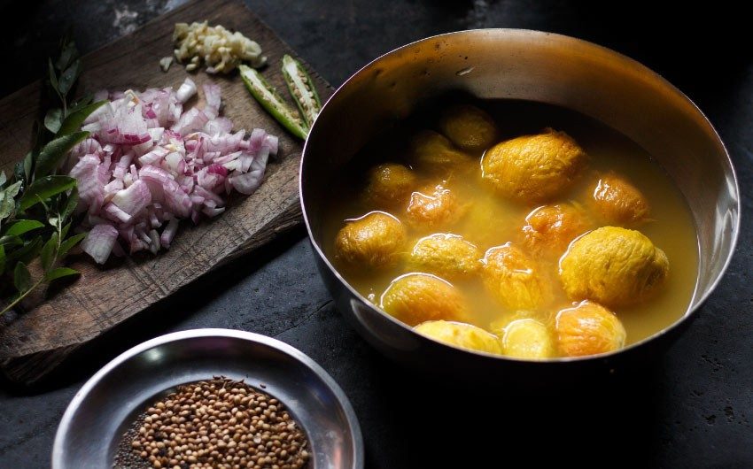 a dish made from mangoes