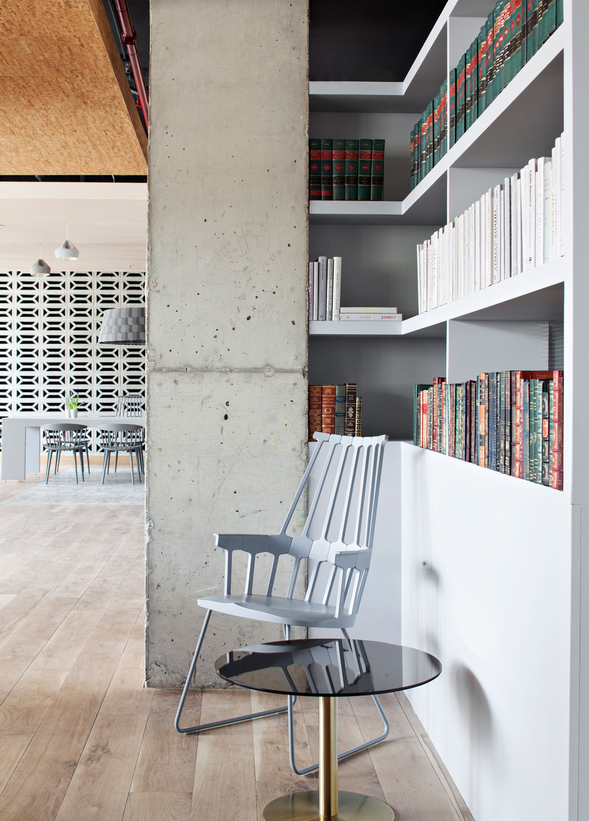 A contemporary armchair in corner of the lobby at the Boro Hotel in New York – Beautiful Homes