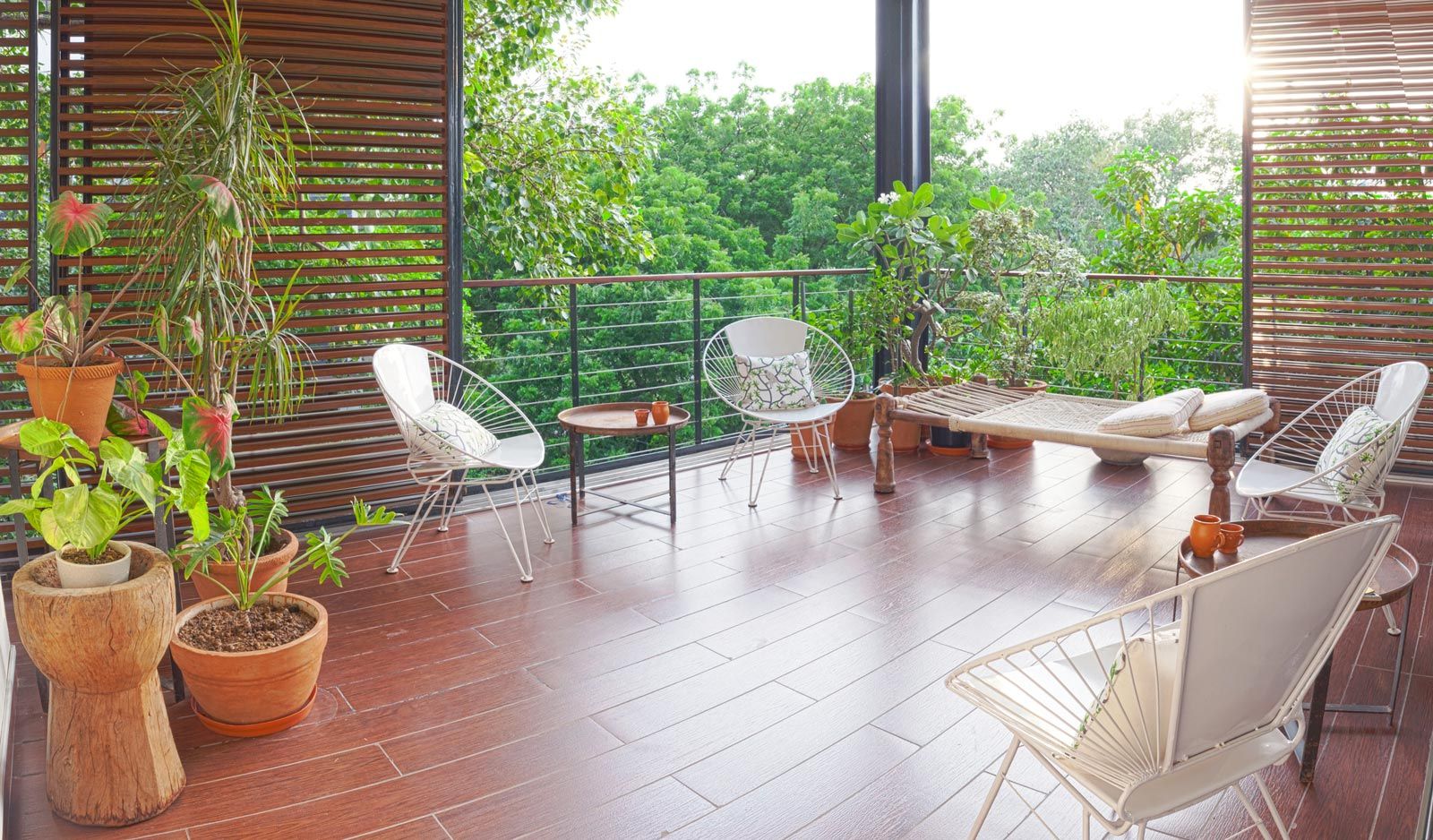 A balcony area from Bungalow 99, New Delhi - Beautiful Homes