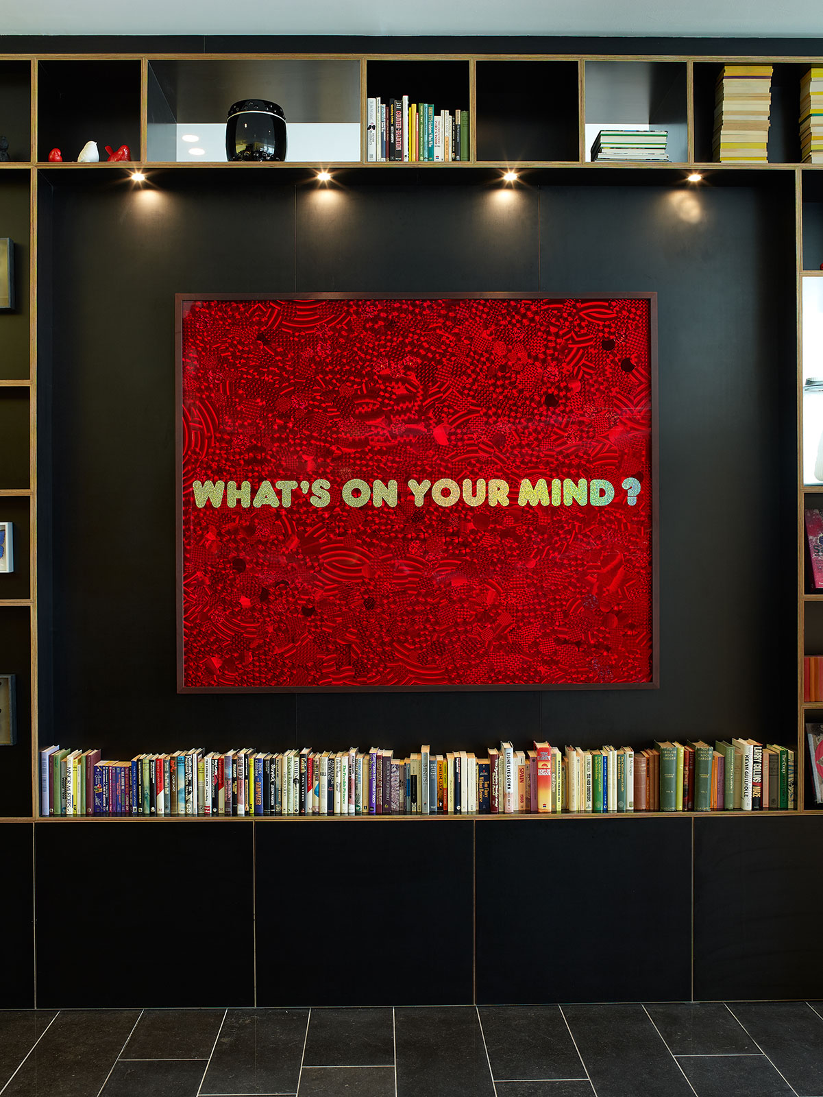 A contemporary artworks seen around the public spaces of citizenM hotel in London - Beautiful Homes